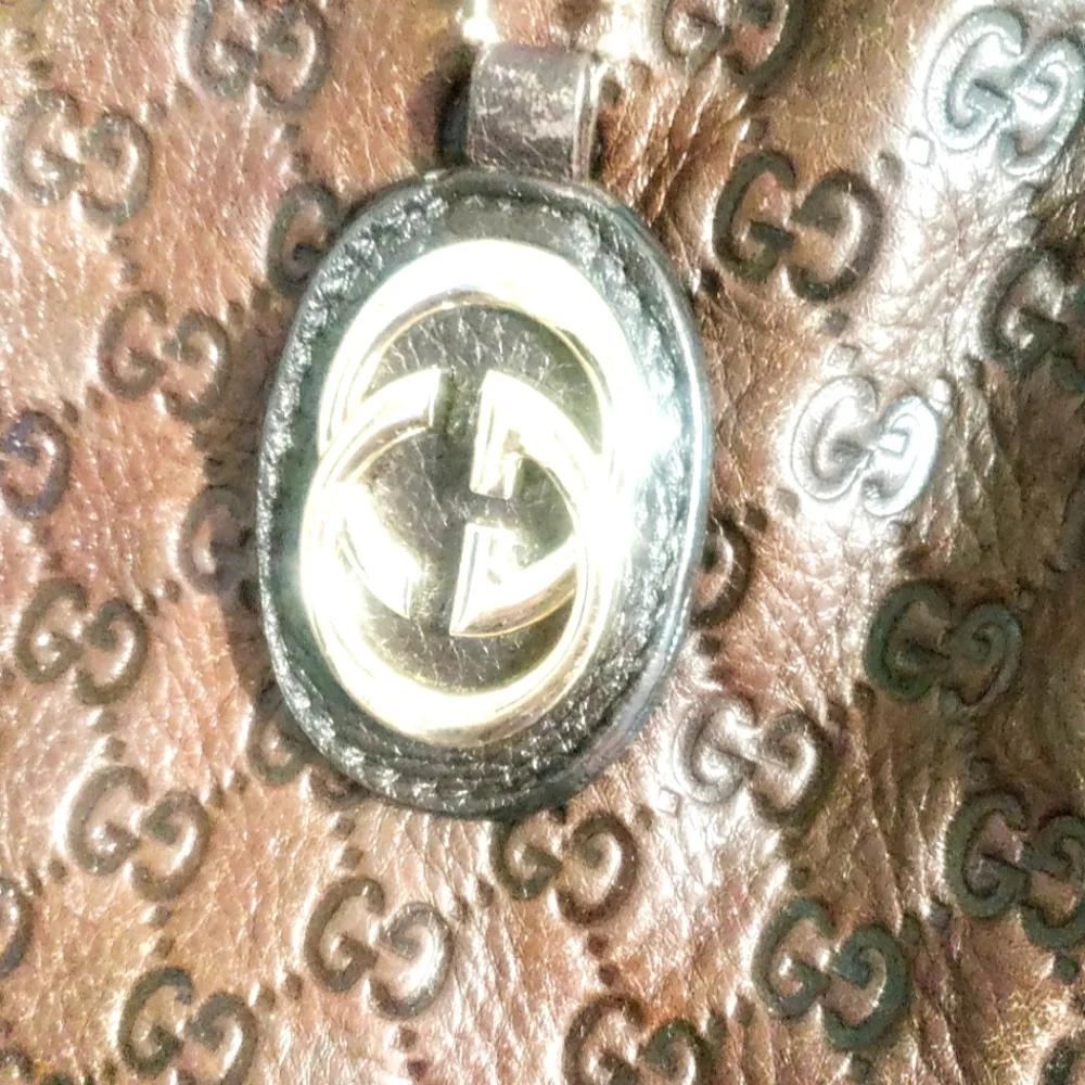 Gucci Vintage leather tote large shoulder Bag - Picture 11 of 12